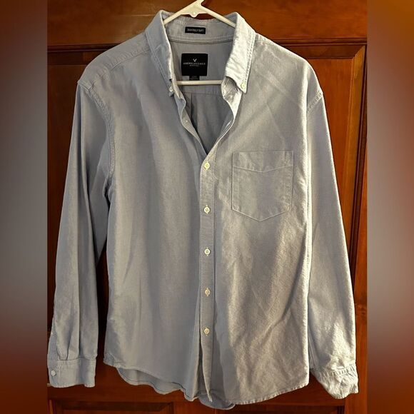American Eagle Seriously soft men’s dress shirt size L - Picture 1 of 3